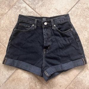 Urban Outfitters BDG High Waisted Mom Black-Wash Denim Shorts